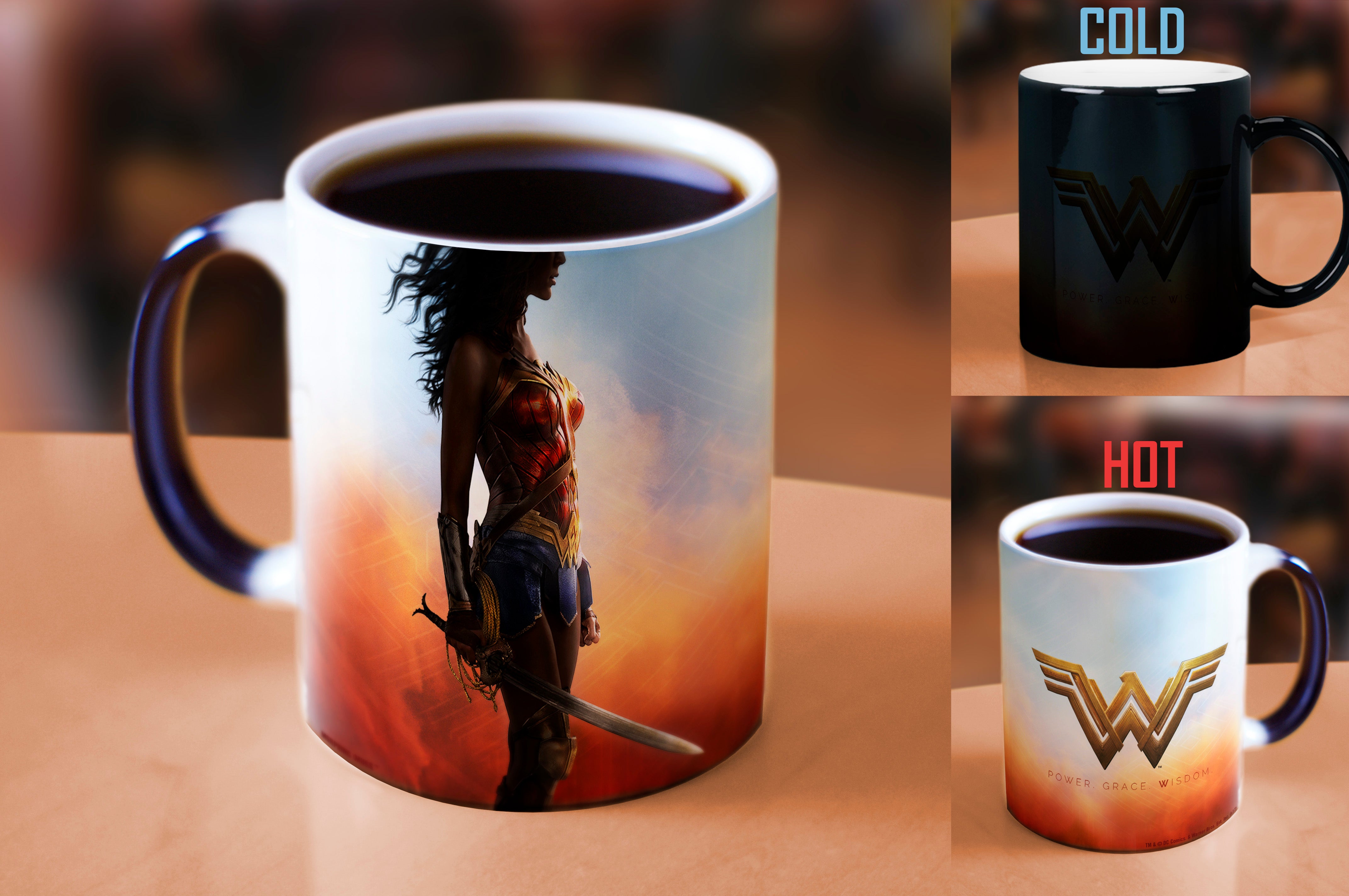 Wonder Woman (Power Grace Wisdom) Morphing Mugs®  Heat-Sensitive Mug MMUG576